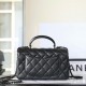 Chanel 24A CF series lambskin handle bag