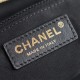 Chanel 24P ball pattern cowhide shoulder bag black