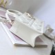 Dior Book Tote Series S5573O White Leather Shoulder Bag