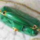 Chanel 24A series polished lambskin shoulder bag green