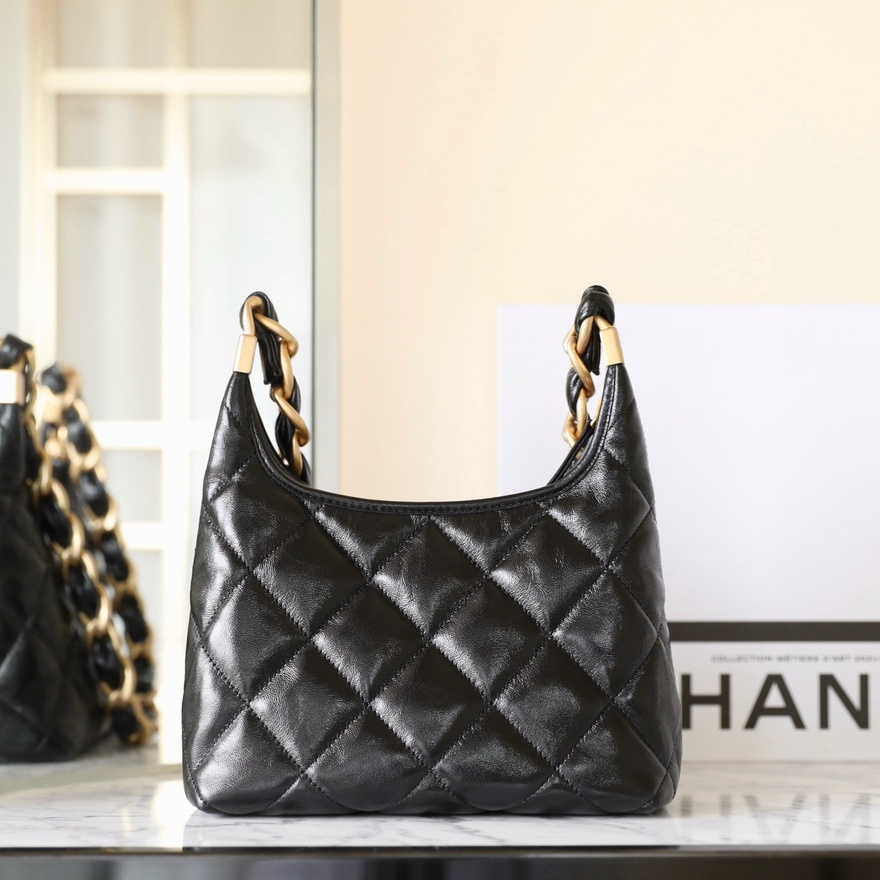 Chanel 24A series lambskin hobo bag mini