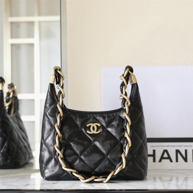 Chanel 24A series lambskin hobo bag mini