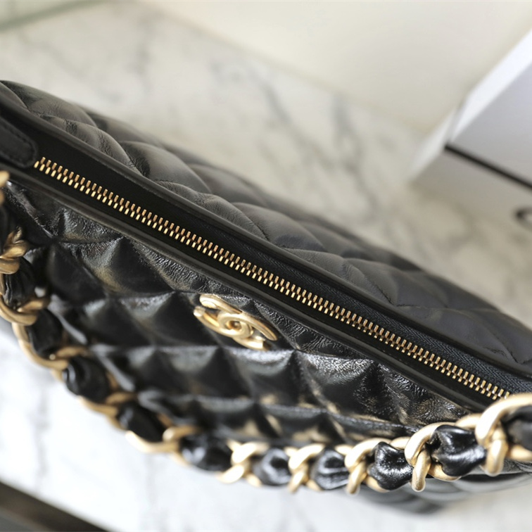 Chanel 24A series lambskin hobo bag