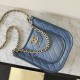 Chanel 24S washed denim Hobo bag large