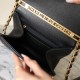 Chanel 24S braided chain top handle flap mini black caviar