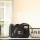 Chanel 24S limited edition camera bag black lambskin light gold hardware