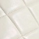 Chanel 24S mini square pearl flap bag white lambskin brushed gold hardware