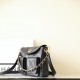 Chanel Shiny Calfskin Quilted Supple Twins Small Hobo Bag Black