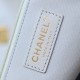 Chanel 24P series AS4668 laminated messenger bag gray large