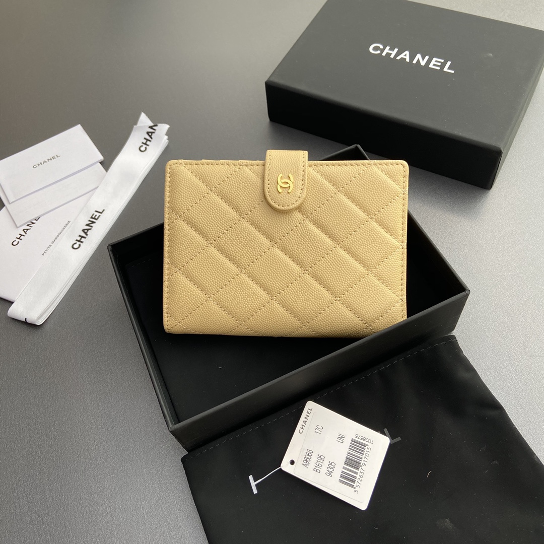 Chanel 24K series AP3824 passport holder yellow