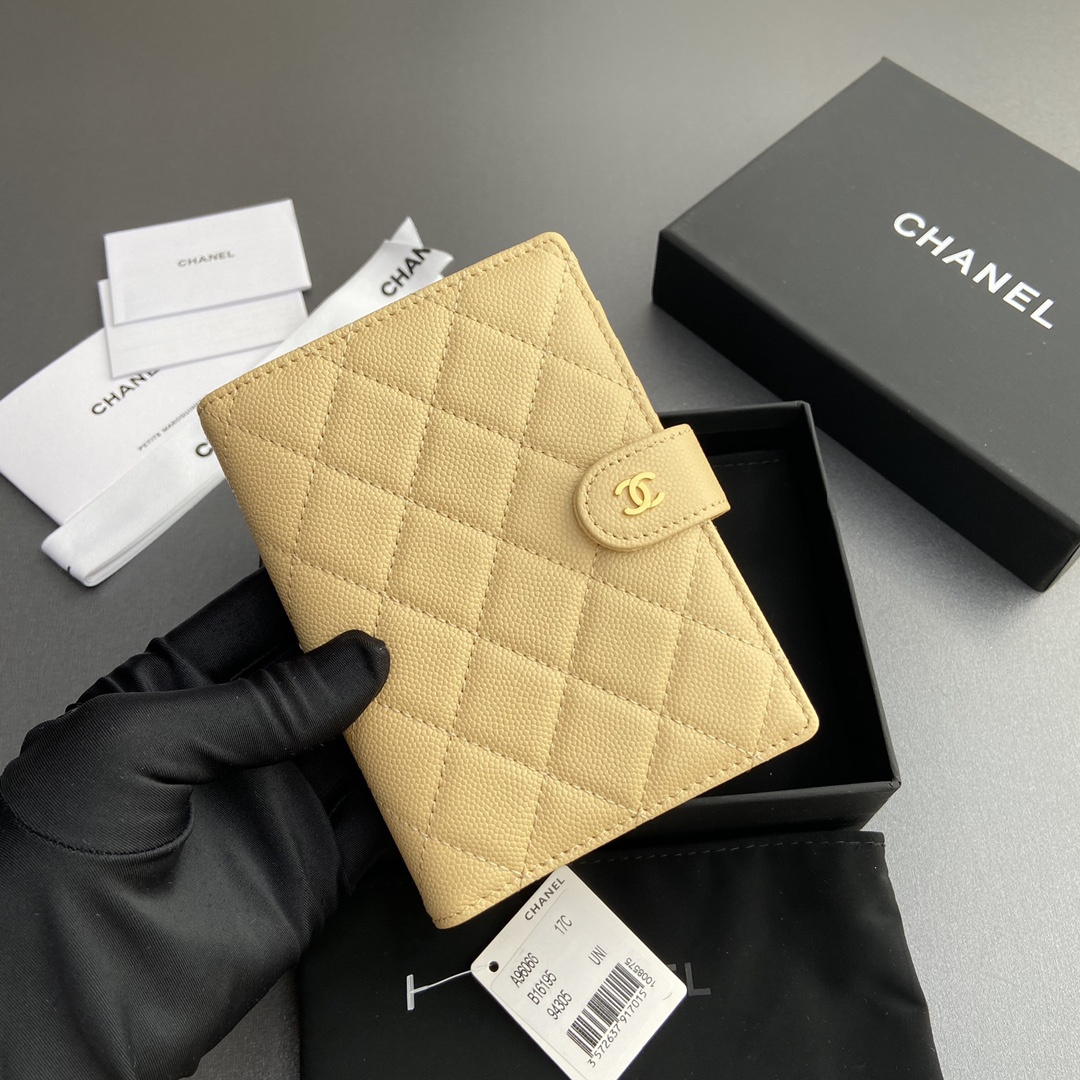 Chanel 24K series AP3824 passport holder yellow