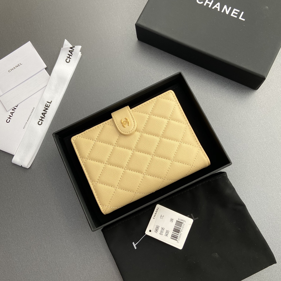 Chanel 24K series AP3824 passport holder yellow