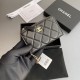 Chanel AP0222 coin purse black lambskin gold buckle