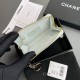 Chanel AP0223 coin purse blue caviar gold buckle