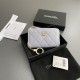 Chanel AP0223 coin purse purple caviar gold buckle