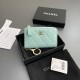 Chanel AP0223 coin purse mineral blue caviar gold buckle