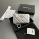 Chanel AP0224 coin purse silver lambskin silver buckle