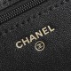 Chanel 24B series AS4166 lambskin messenger bag black