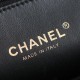  Chanel 24B series AS4166 lambskin messenger bag black large