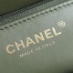 Chanel 24B series AS5032 lambskin shoulder bag green small