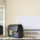 Chanel 24B series AS5026 lambskin flap bag black