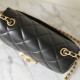 Chanel 24B series AS5026 lambskin flap bag black