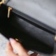 Chanel 24B series AS5026 lambskin flap bag black