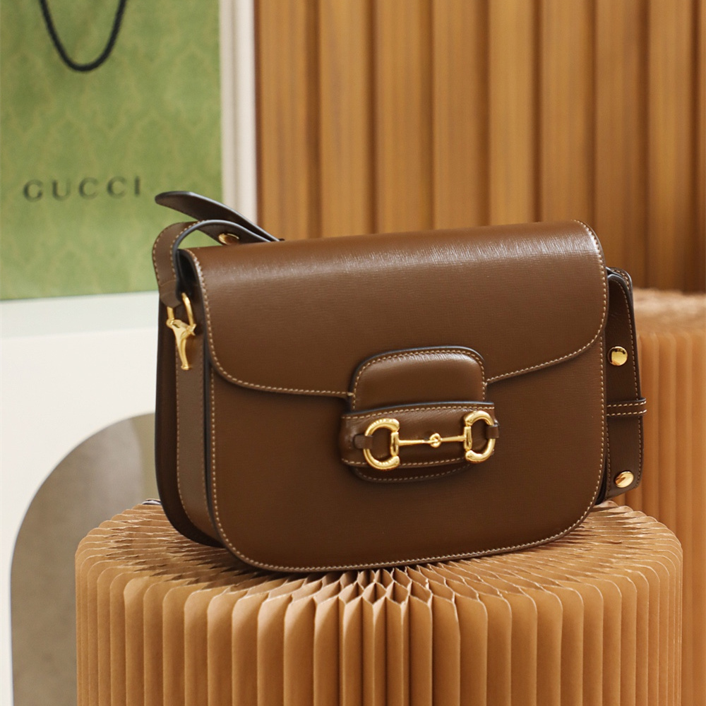 Gucci Horsebit 1955 Series Brown Small Shoulder Bag Replica