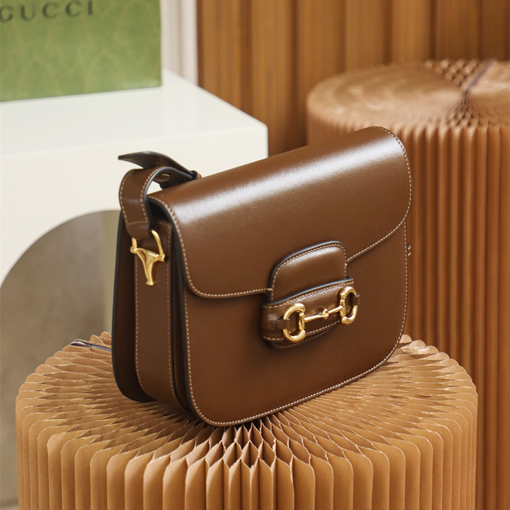 Gucci Horsebit 1955 Series Brown Small Shoulder Bag Replica