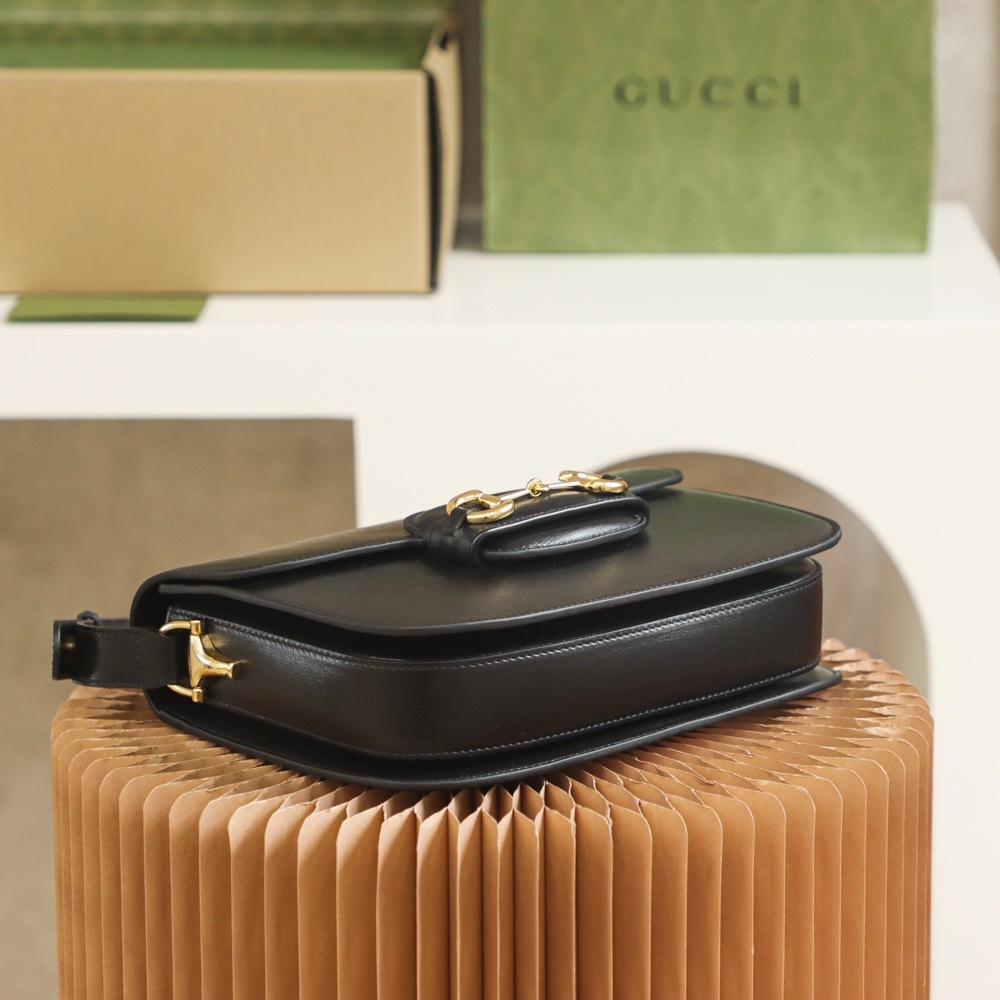 Gucci Horsebit Series Black Shoulder Bag