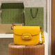 Gucci Horsebit Series Yellow Crossbody Bag Stainless Steel Replica