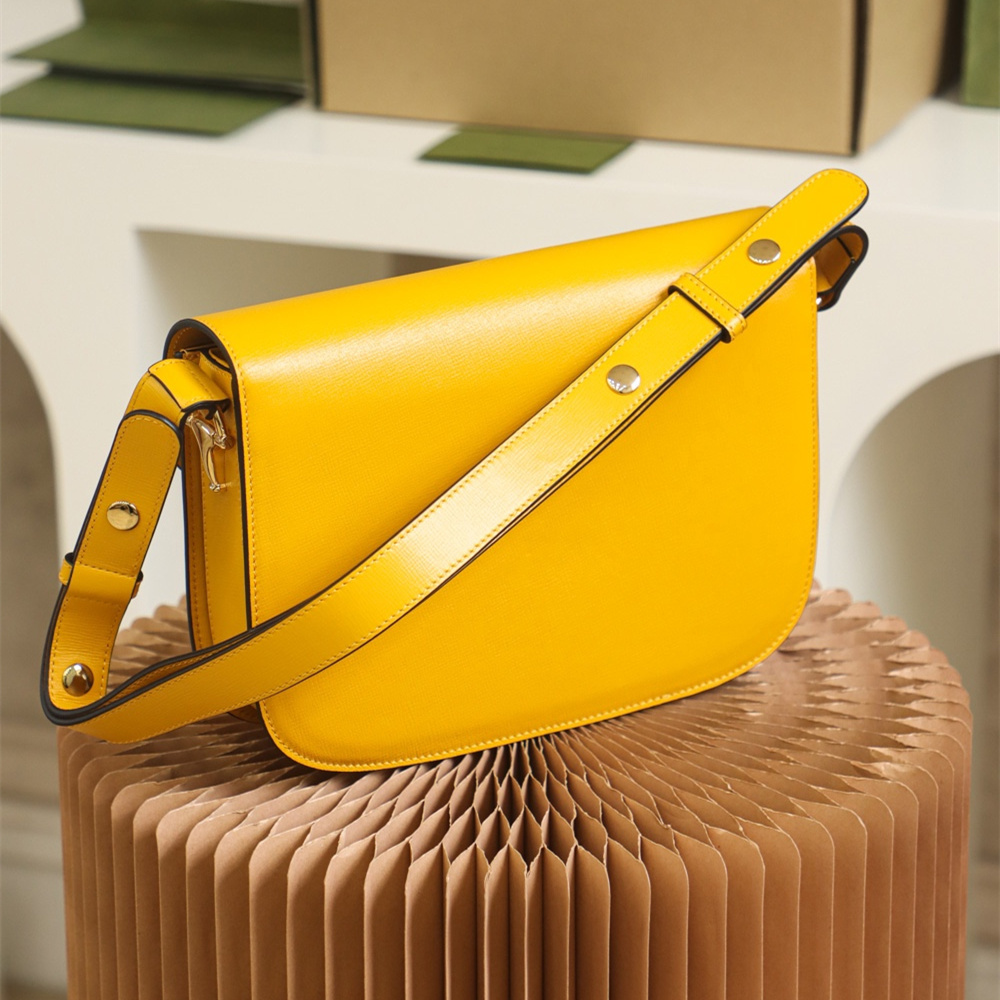 Gucci Horsebit Series Yellow Crossbody Bag Stainless Steel Replica