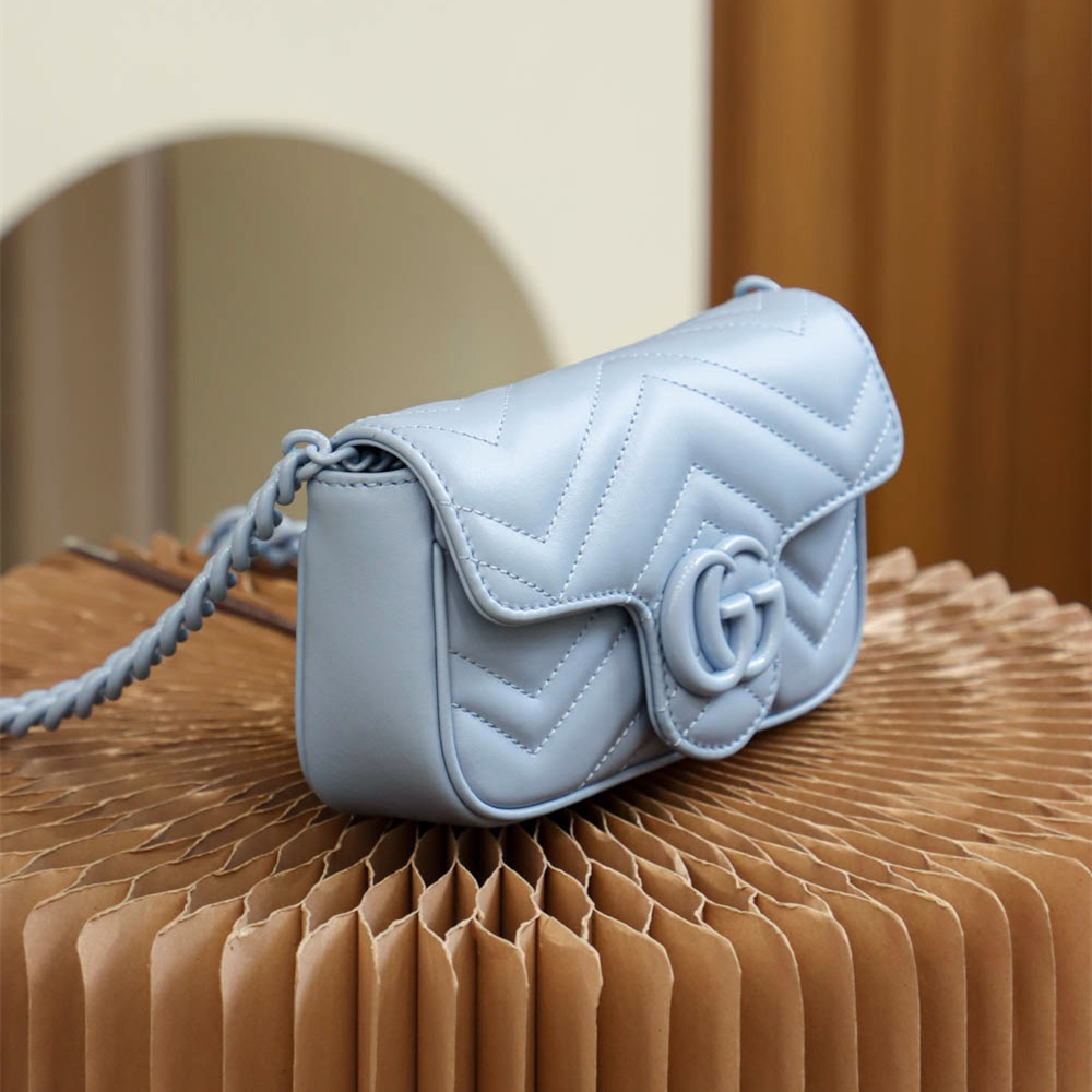 Gucci Marmont Series Shoulder Bag Blue