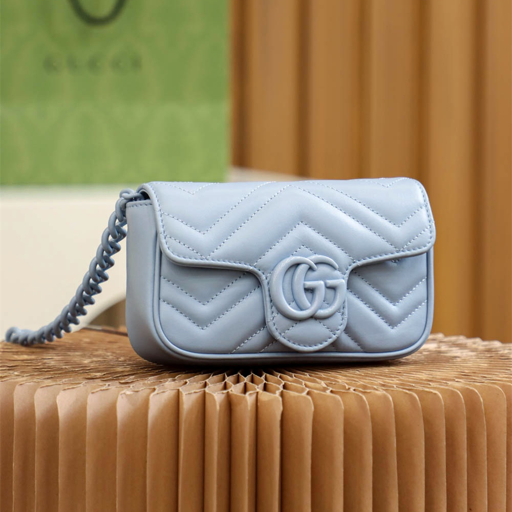 Gucci Marmont Series Shoulder Bag Blue