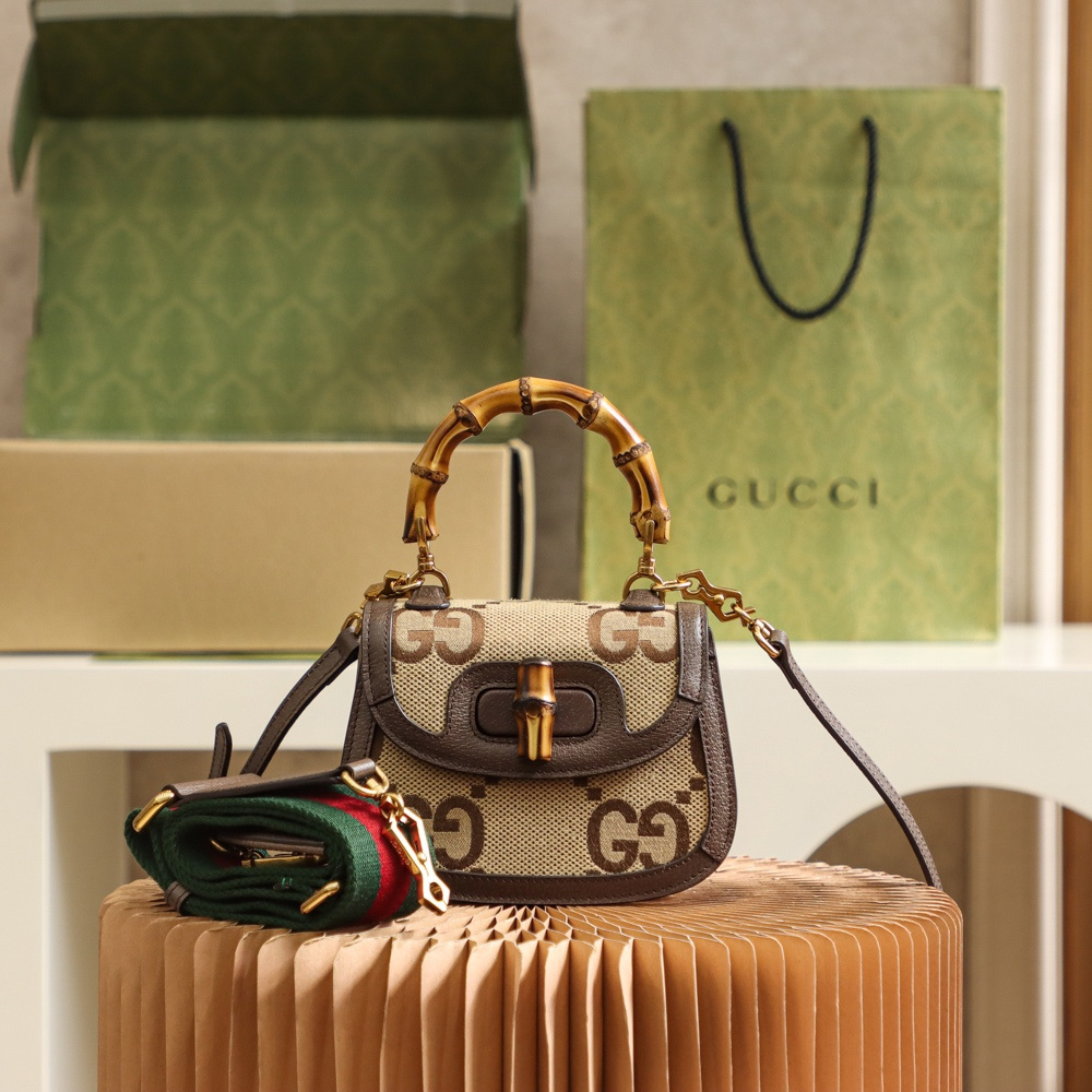 Gucci Bamboo Series Mini Bag All Steel