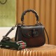 Gucci Bamboo Series Black Leather Mini Bag