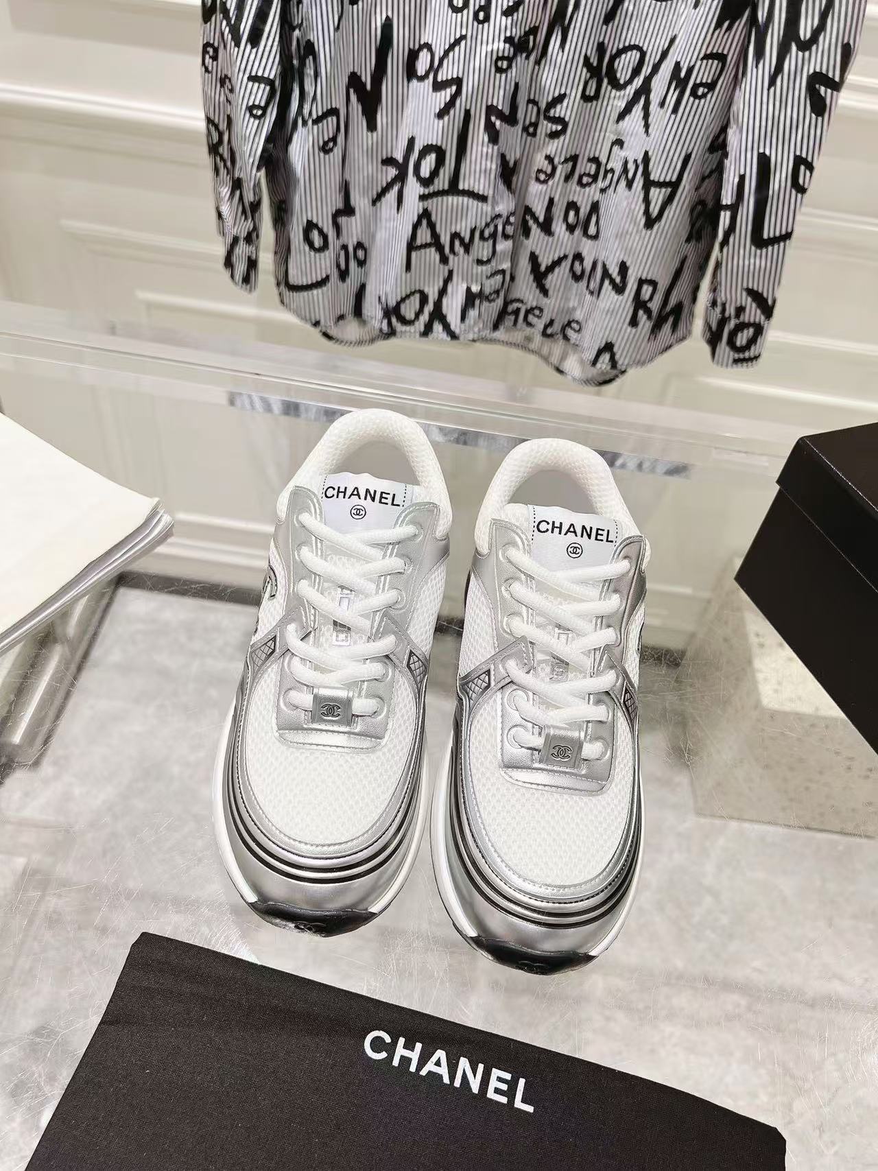 Chanel Women's White Trainers