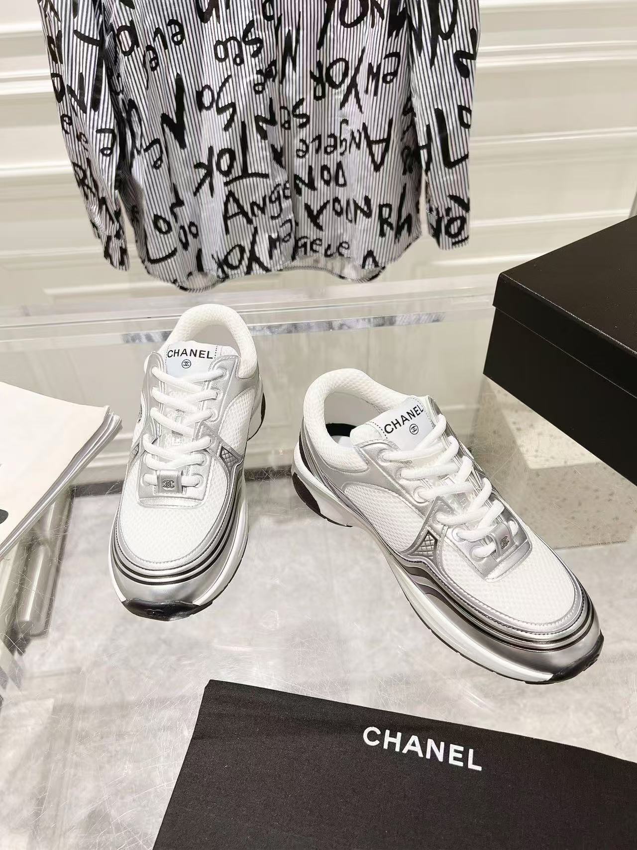 Chanel Women's White Trainers