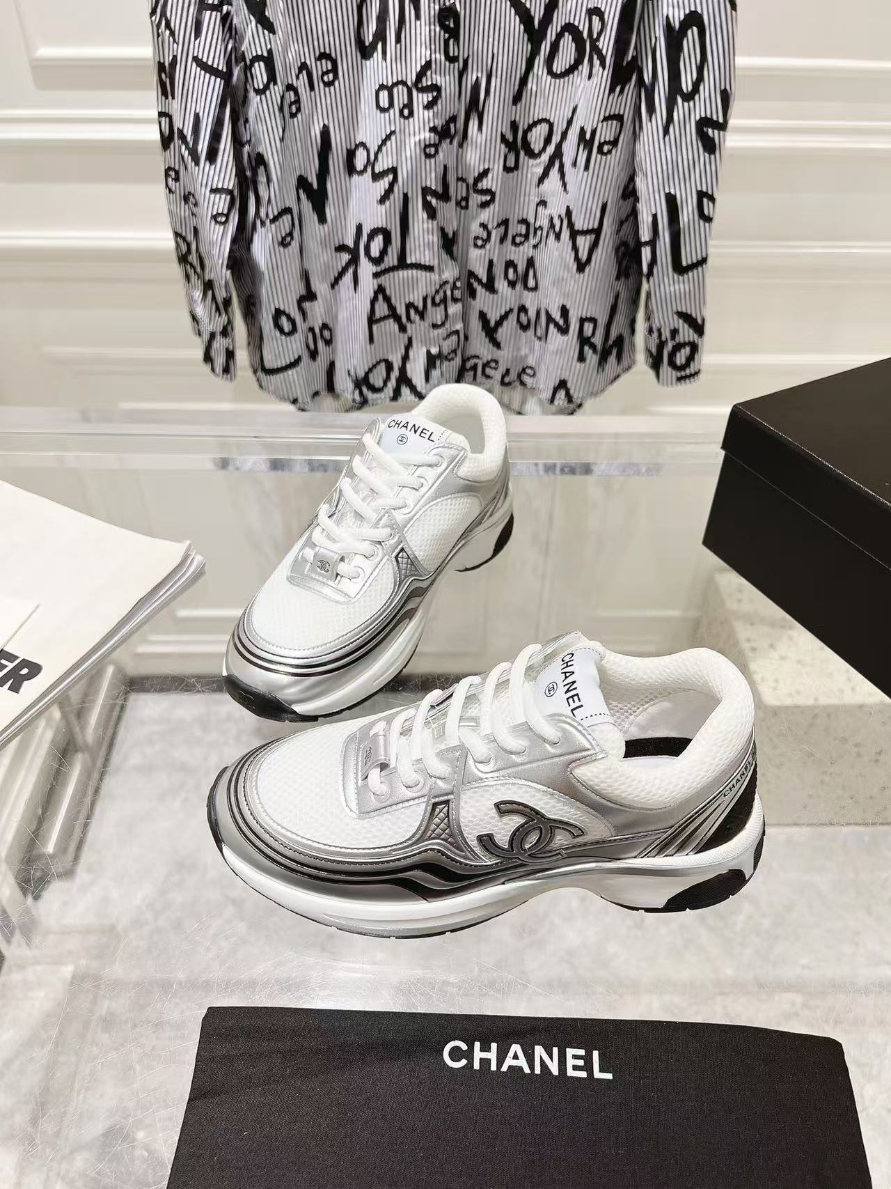 Chanel Women's White Trainers