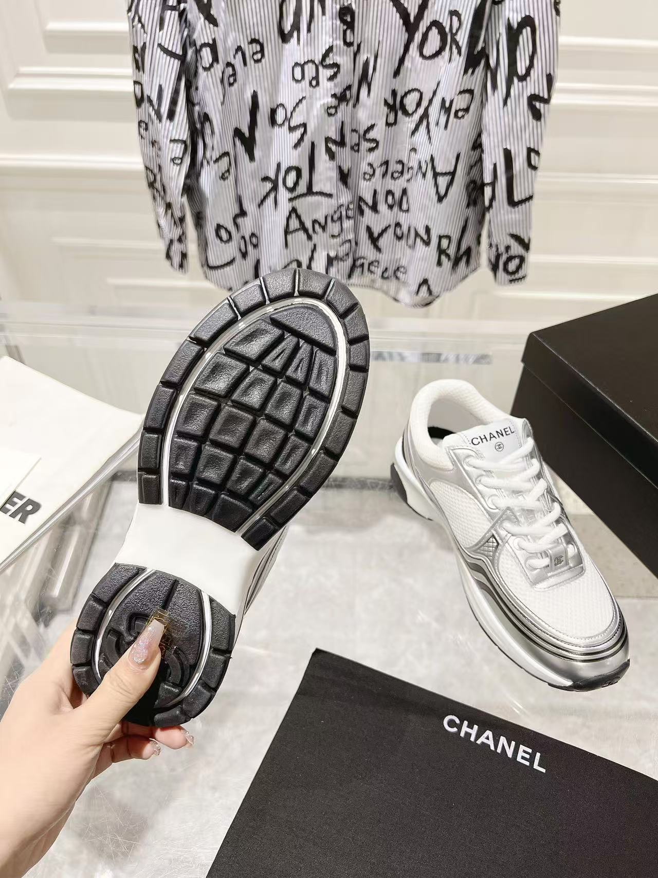 Chanel Women's White Trainers