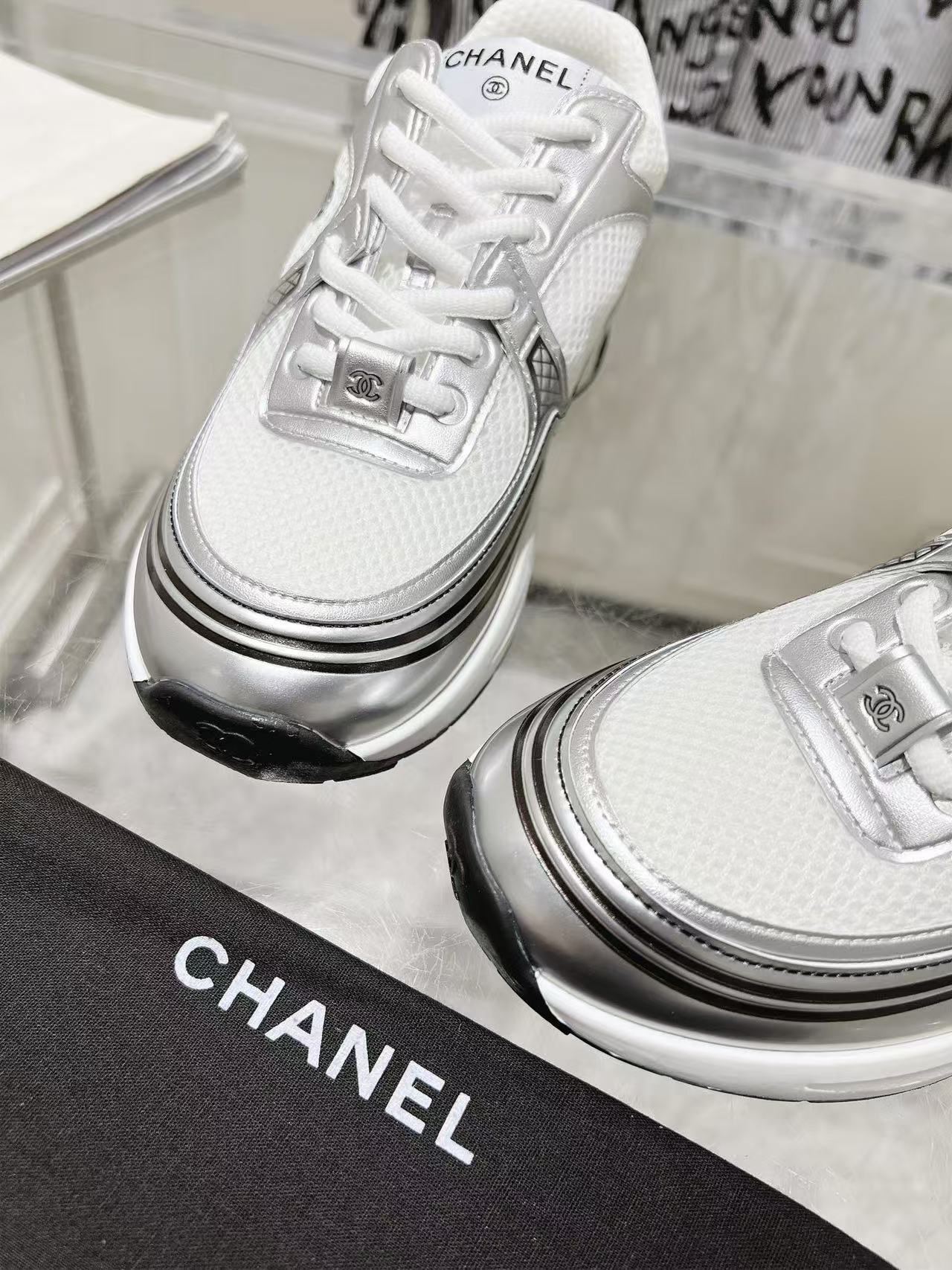 Chanel Women's White Trainers