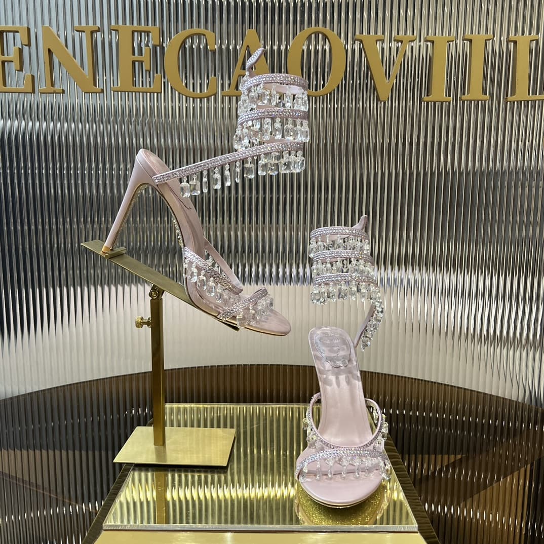 Rene Caovilla 2024SS Chandelier Crystal Sandal