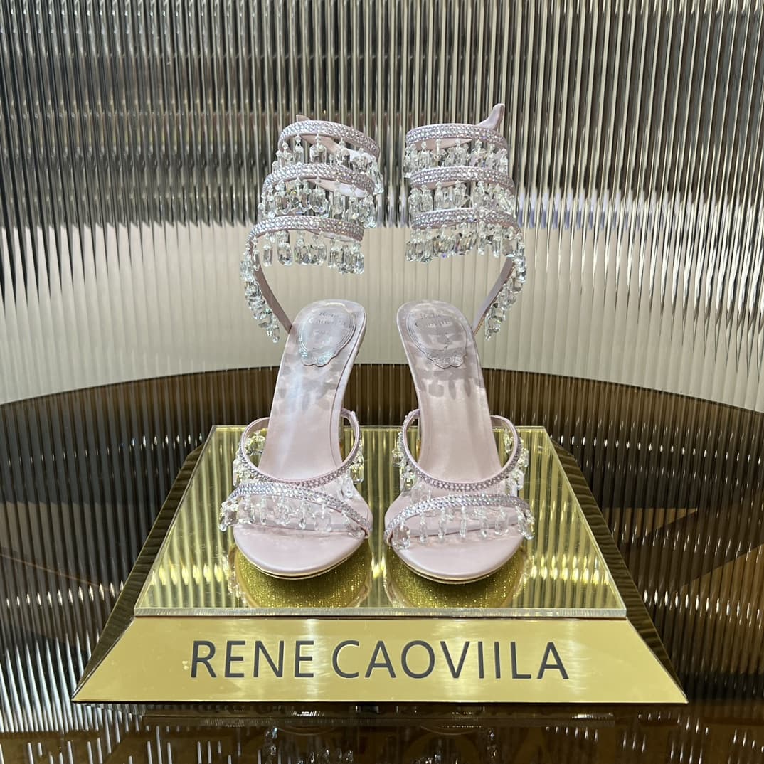 Rene Caovilla 2024SS Chandelier Crystal Sandal