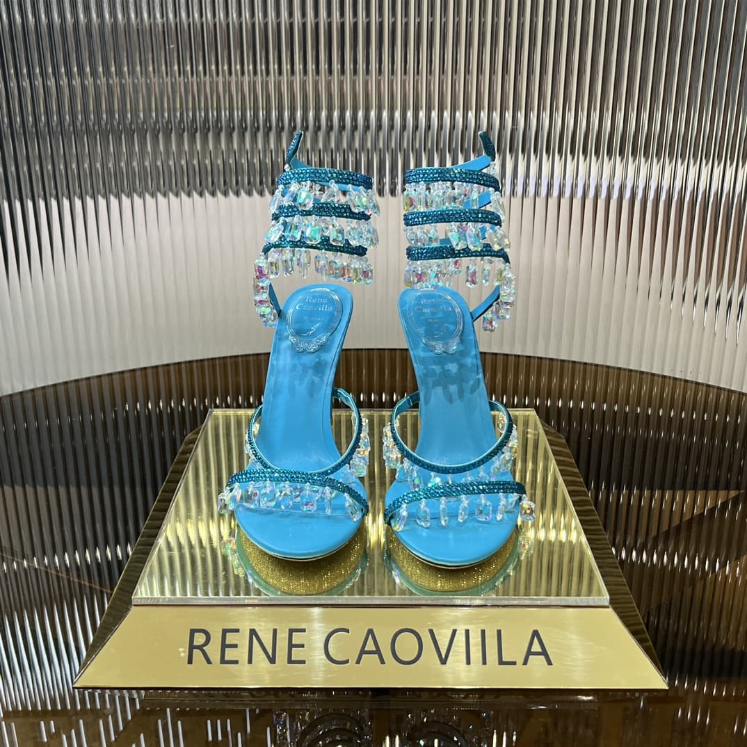 Rene Caovilla 2024SS Chandelier Crystal Sandal