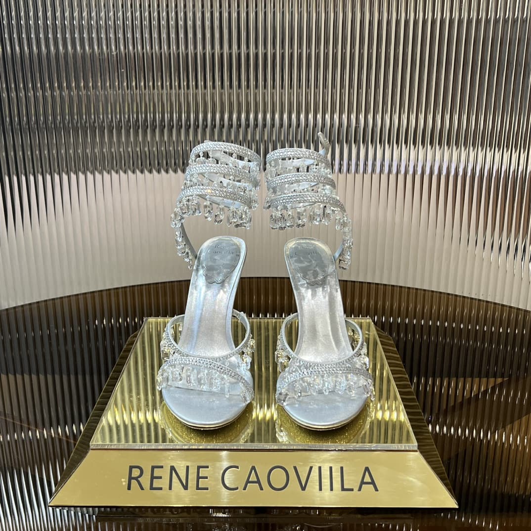 Rene Caovilla 2024SS Chandelier Crystal Sandal