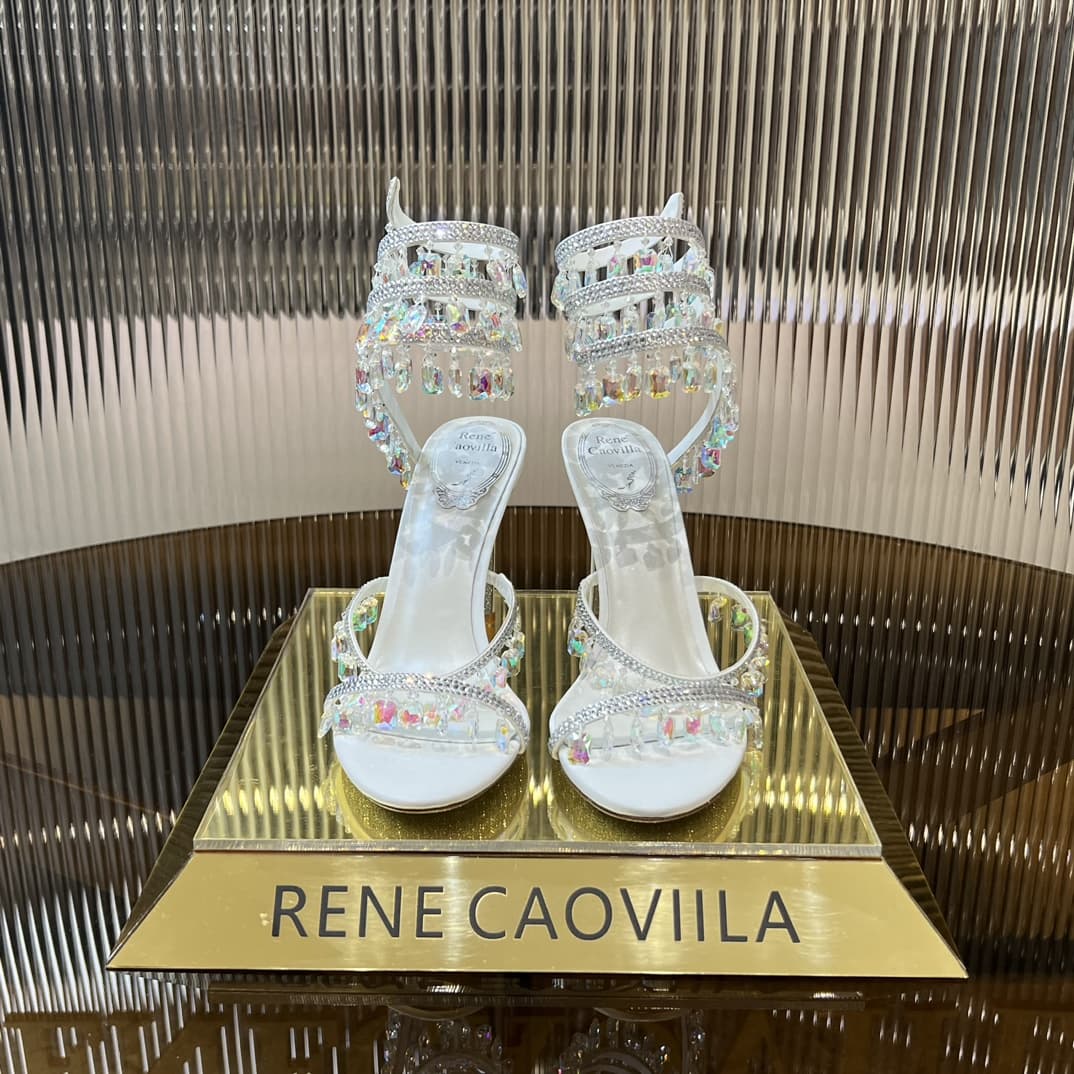 Rene Caovilla 2024SS Chandelier Crystal Sandal