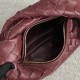 Bottega Veneta Mini BV Jodie Bag In Bordeaux Woven Leather