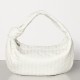 Bottega Veneta Large BV Jodie Bag In White Woven Leather