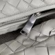 Bottega Veneta Large BV Jodie Bag In White Woven Leather