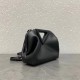 Bottega Veneta Small Point Top Handle Bag In Black Leather